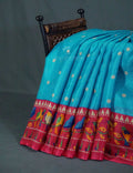 Rama Blue Colour With All Over Buttes Semi Silk Kota Saree By Gayathri Reddy Designer Studio | Grocsy