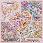 Confect Girls Baby Shower Sprinkles | Mix Heart, Teddy, Baby Feed Bottle & Baby Feet Sprinkles | Grocsy