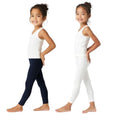 Chilins Lycra Blue,White Cotton Legging for Girls | Grocsy