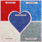 Confect Mix Red, White, Blue & Silver Jimmies | Justice League Patriotic Sprinkles | Grocsy