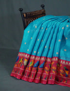 Rama Green Colored with Buttes Semi Silk Kota Saree By Gayathri Reddy Designer Studio | Grocsy
