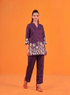 Anaita Wine Stylish Readymade Co-Ords Set | Grocsy