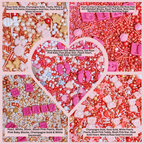 Confect Girls Baby Shower Sprinkles | Mix Silver, Gold & Blush pink Sprinkles Pack of 5 | Grocsy