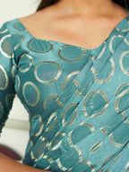 Tikhi Imli Geometric Woven Design Saree | Grocsy