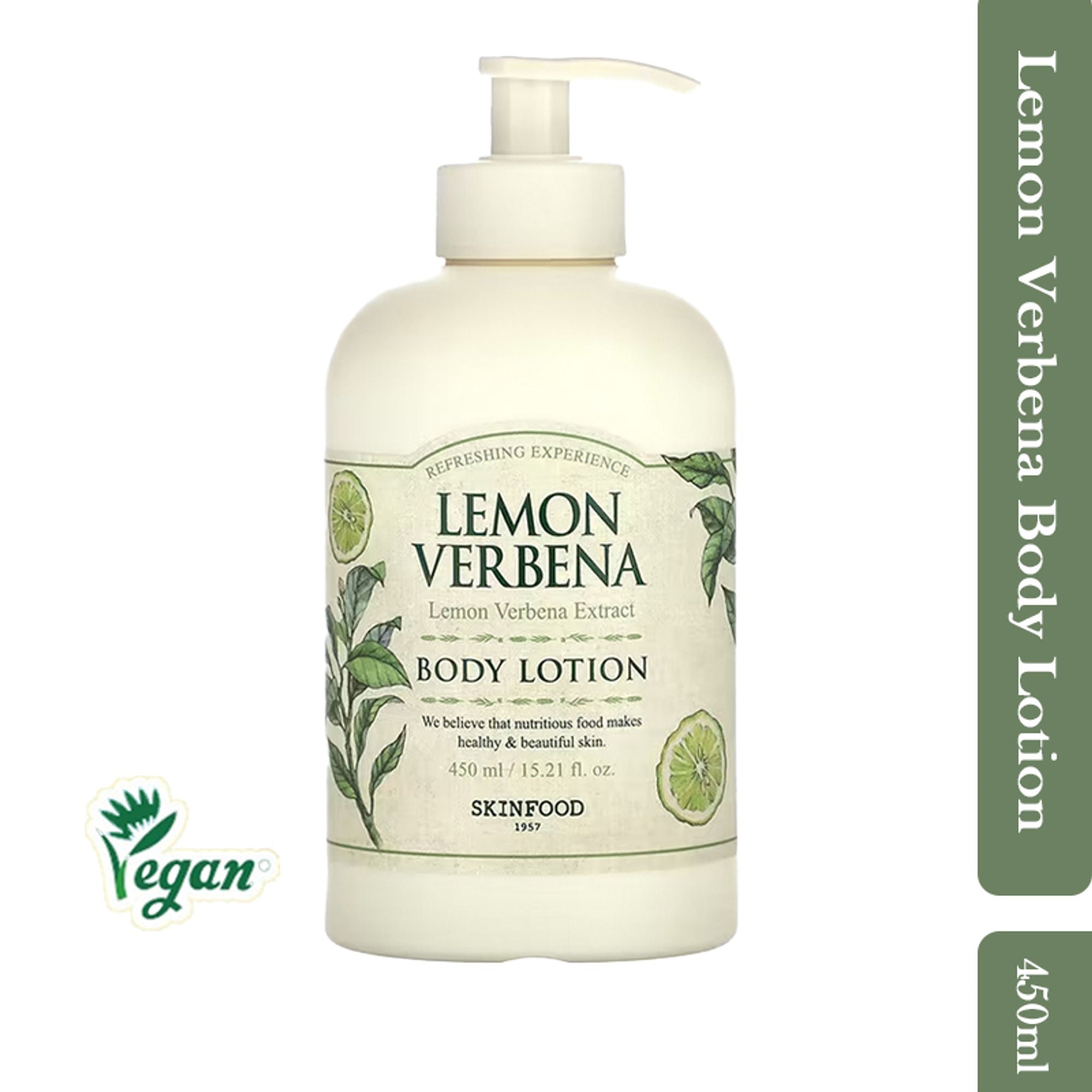 Skinfood Lemon Verbena Body Lotion - Soothing, Refreshing, Skin Softening | Grocsy