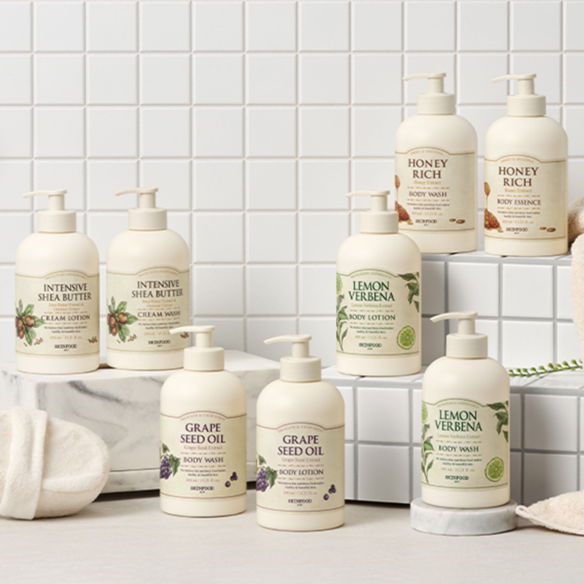 Skinfood Lemon Verbena Body Lotion - Soothing, Refreshing, Skin Softening | Grocsy