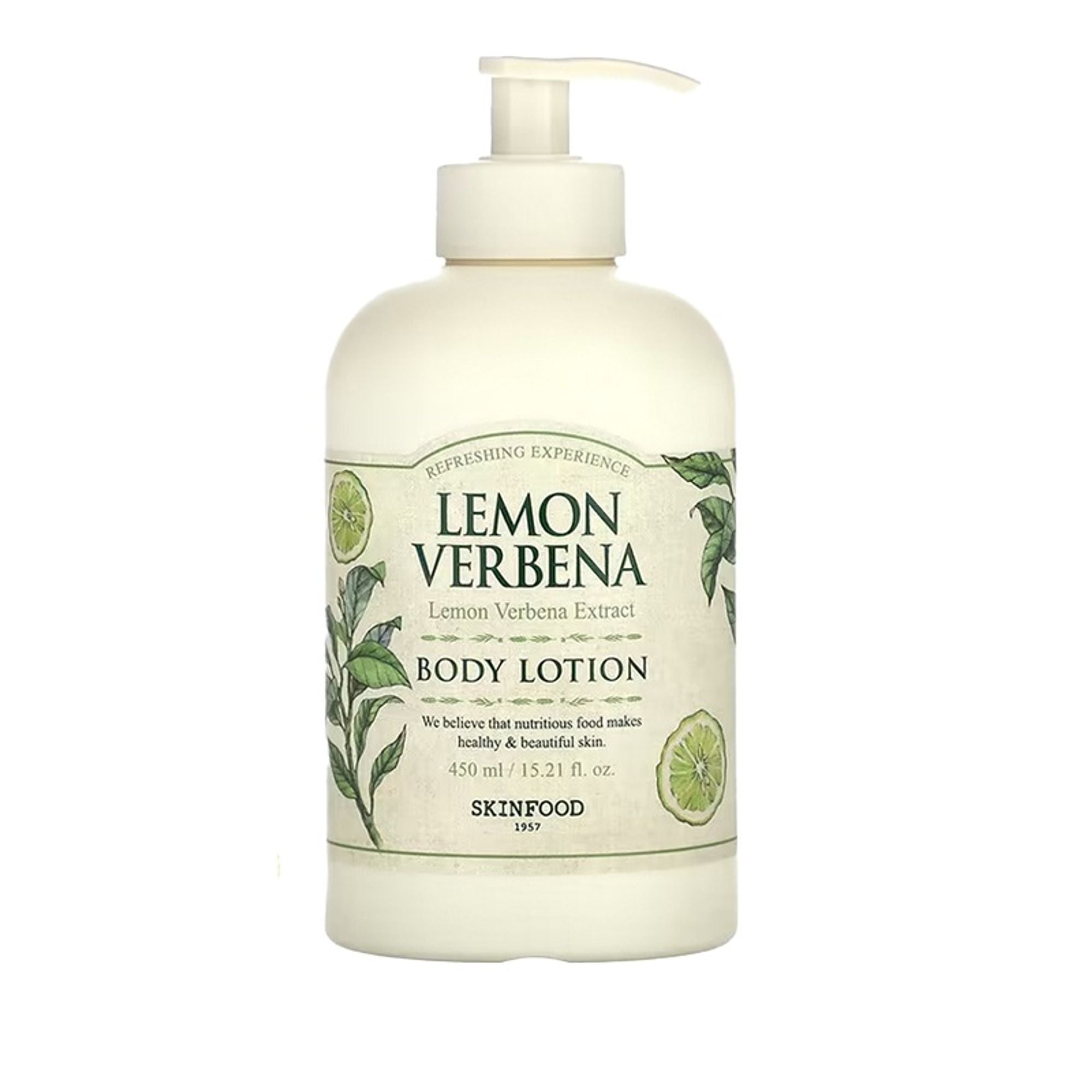 Skinfood Lemon Verbena Body Lotion - Soothing, Refreshing, Skin Softening | Grocsy