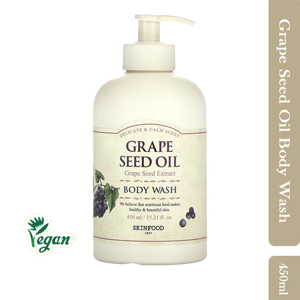 Skinfood Grape Seed Oil Body Wash - Nourishing, Antioxidant-Rich, Revitalizing | Grocsy