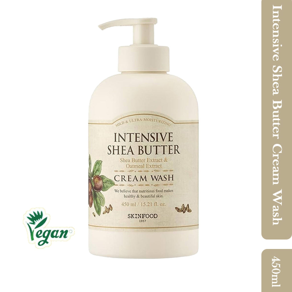 Skinfood Intensive Shea Butter Cream Wash - Nourishing, Moisturizing, Skin Softening | Grocsy