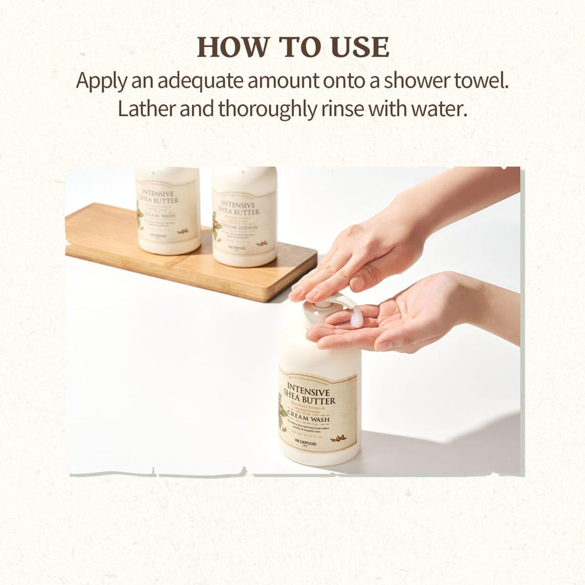 Skinfood Intensive Shea Butter Cream Wash - Nourishing, Moisturizing, Skin Softening | Grocsy