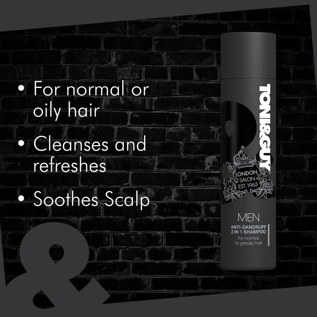 Toni&Guy Men Anti-Dandruff 2-in-1 Shampoo | Grocsy