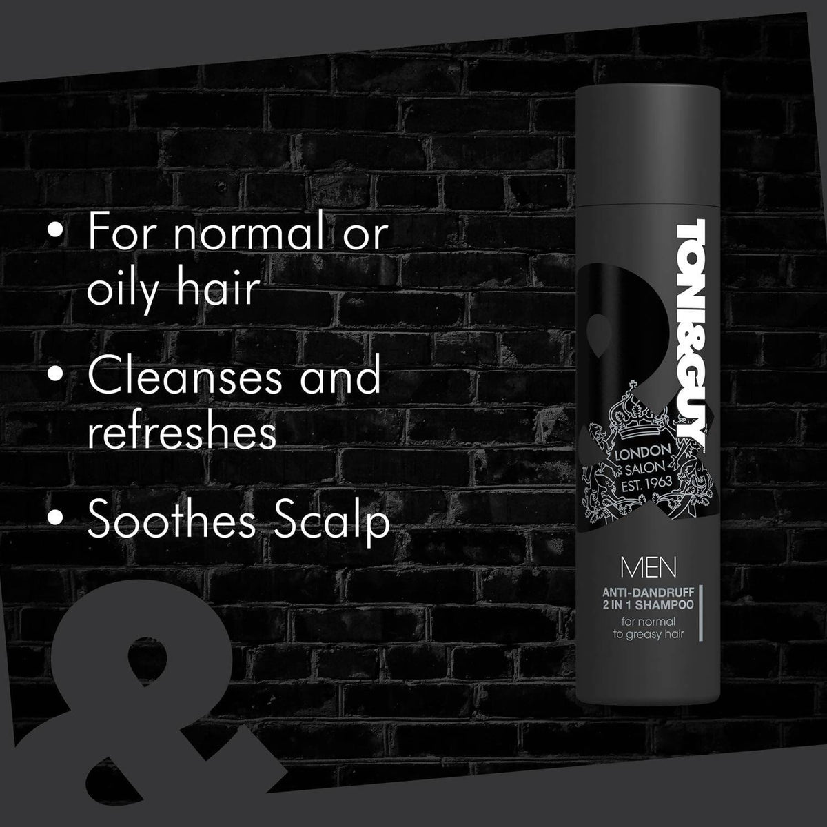 Toni&Guy Men Anti-Dandruff 2-in-1 Shampoo | Grocsy