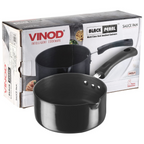 Vinod Black Pearl Hard Anodised Saucepan | Grocsy
