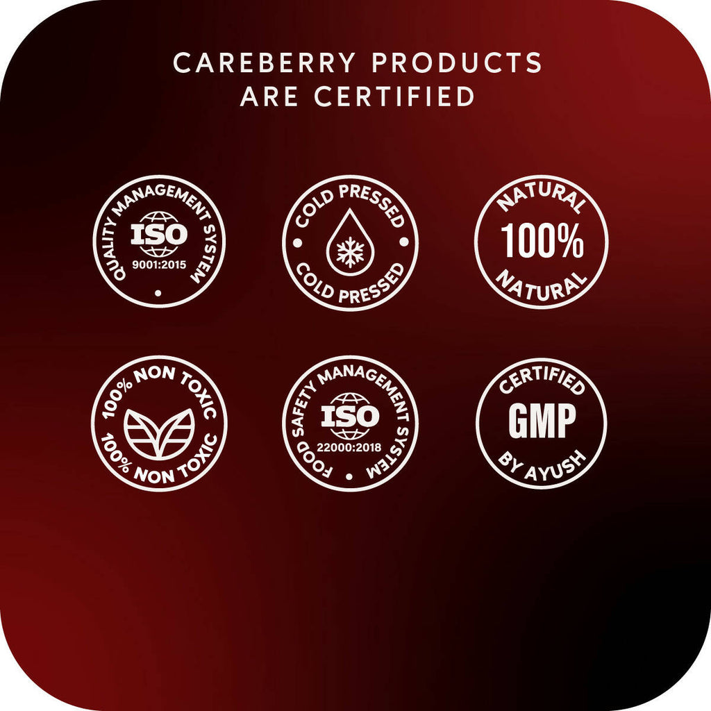 Careberry Organic Hexane-Free Organic Castor Oil For Hair, Face & Body | Grocsy
