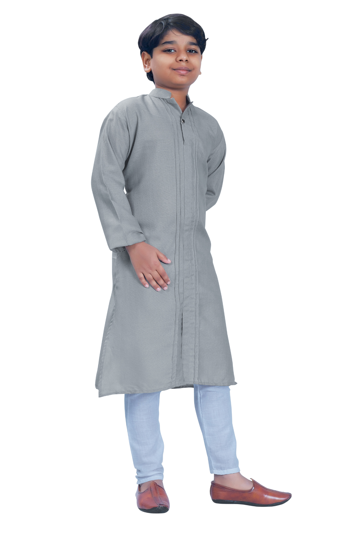 DEIANA'S Casual Designer Kurta Pyjama Set For Boys And kids (Dark Grey) | Grocsy