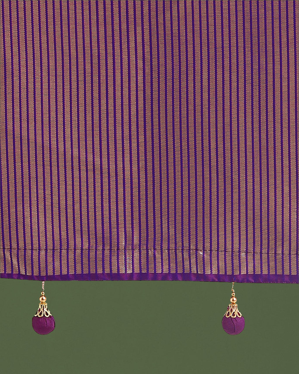 Monjolika Fashion Banarasi Silk Purple Zaal Pattern Traditional Saree | Grocsy