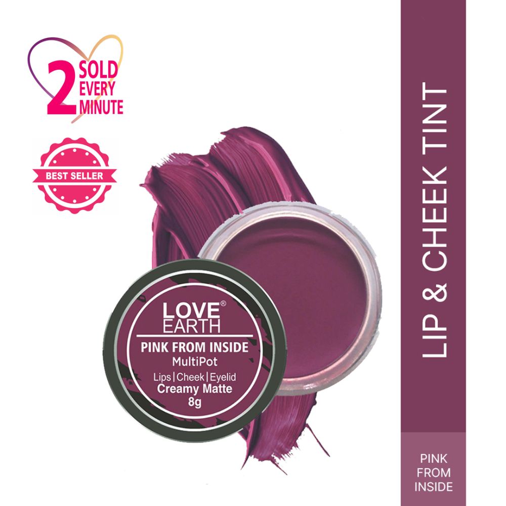 Love Earth Lip Tint & Cheek Tint Multipot - Pink From Inside | Grocsy