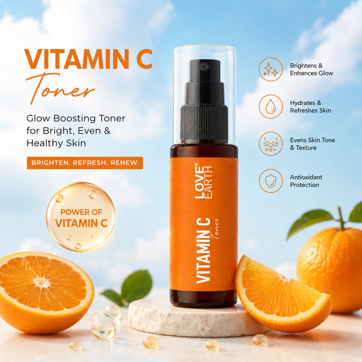 Love Earth Vitamin C Toner | Grocsy