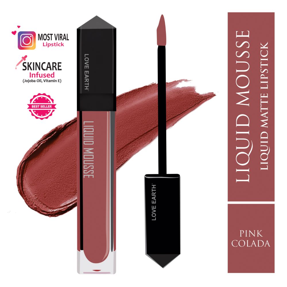 Love Earth Liquid Mousse Lipstick - Pink Colada | Grocsy