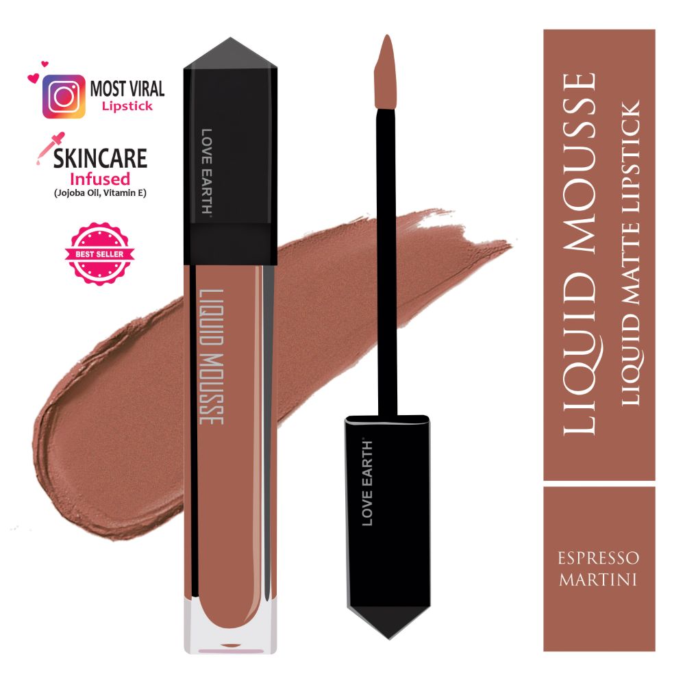 Love Earth Liquid Mousse Lipstick - Espresso Martini | Grocsy