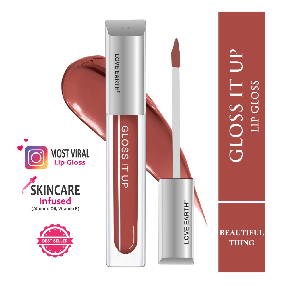 Love Earth Lip Gloss - Beautiful Thing (Barbie Pink) | Grocsy
