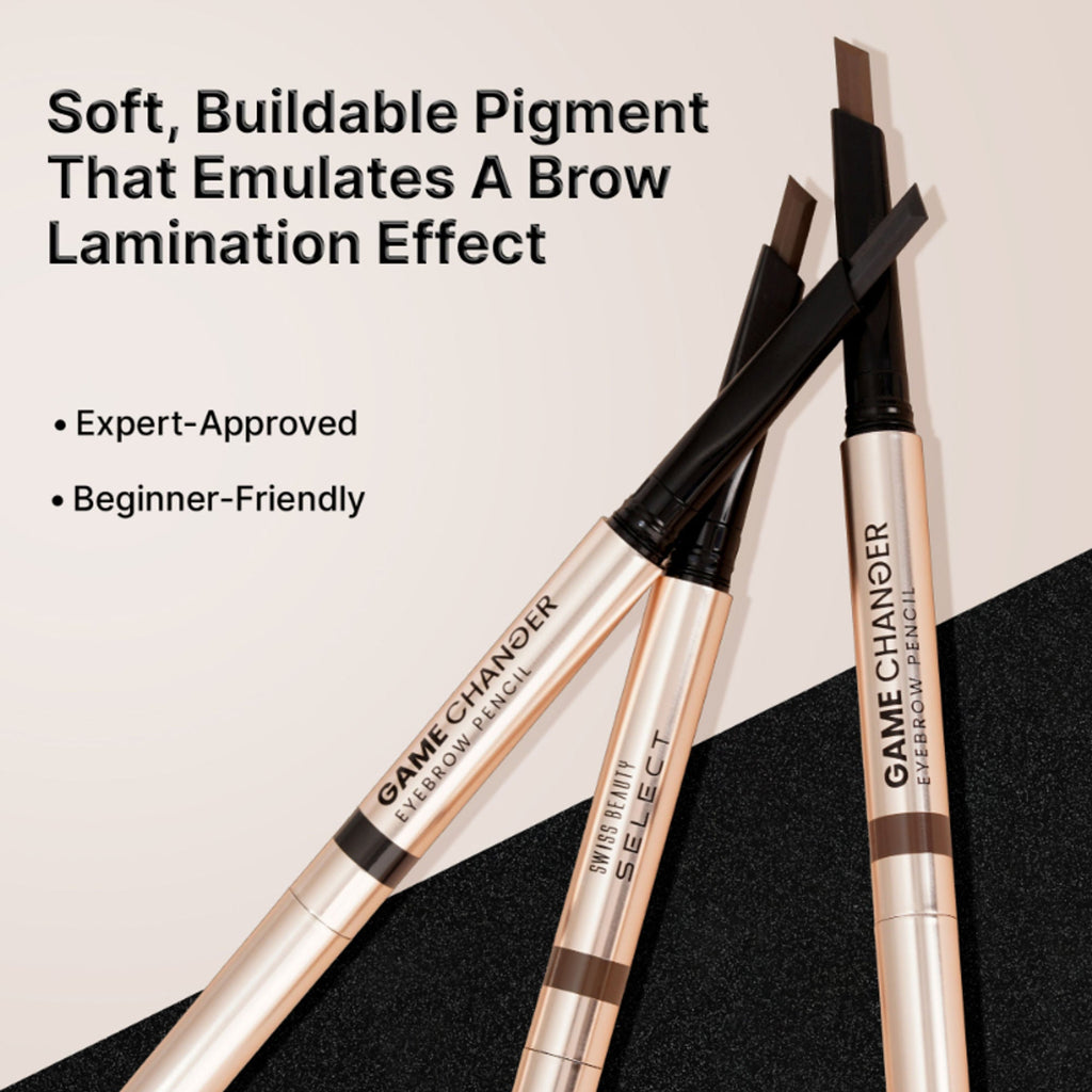 Swiss Beauty Select Game Changer Eyebrow Pencil - 3 Charcoal Black | Grocsy