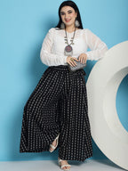 TAG 7 Women Floral Printed Flared Pure Cotton Palazzos | Grocsy