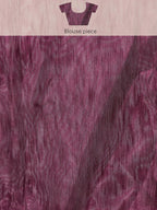 Tikhi Imli Pink & Mauve Floral Organza Saree | Grocsy