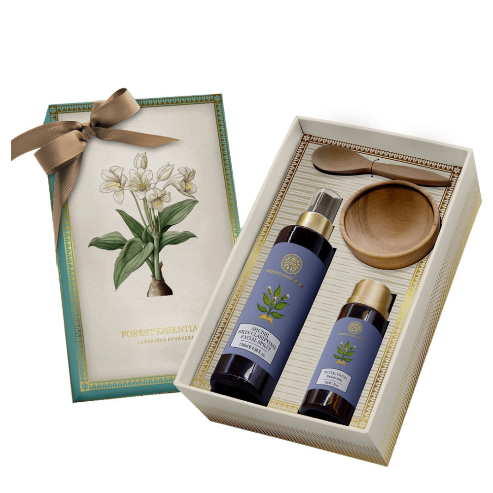 Forest Essentials White Lily Facial Care Duo Box | Grocsy