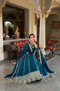 Lorenvalley Rama Vichitra Silk Sequins and Thread Embroidery Work Lehenga Choli | Grocsy