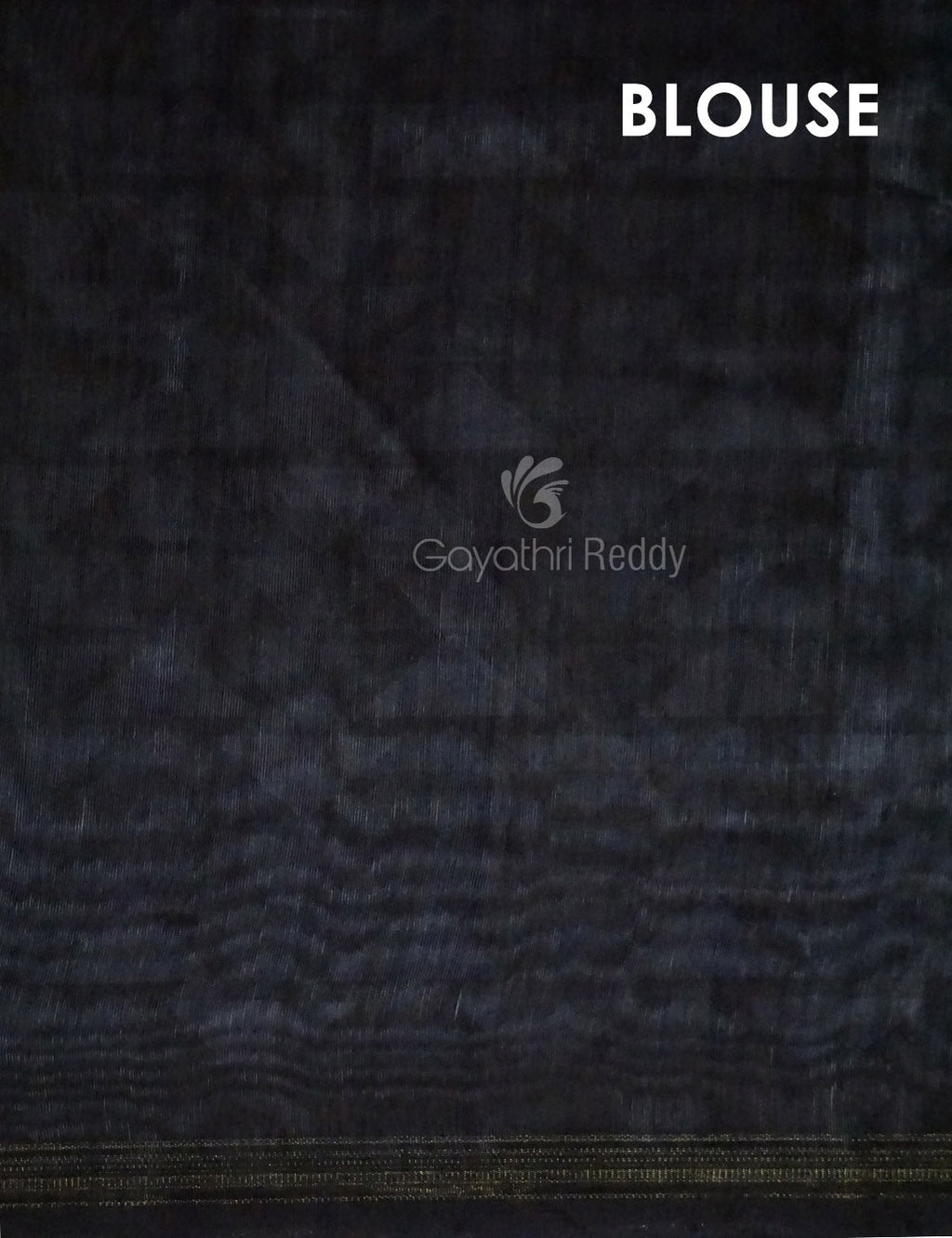 Slate Black Colour Leheriya Design Semi Chanderi Saree By Gayathri Reddy Designer Studio | Grocsy
