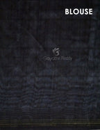 Slate Black Colour Leheriya Design Semi Chanderi Saree By Gayathri Reddy Designer Studio | Grocsy