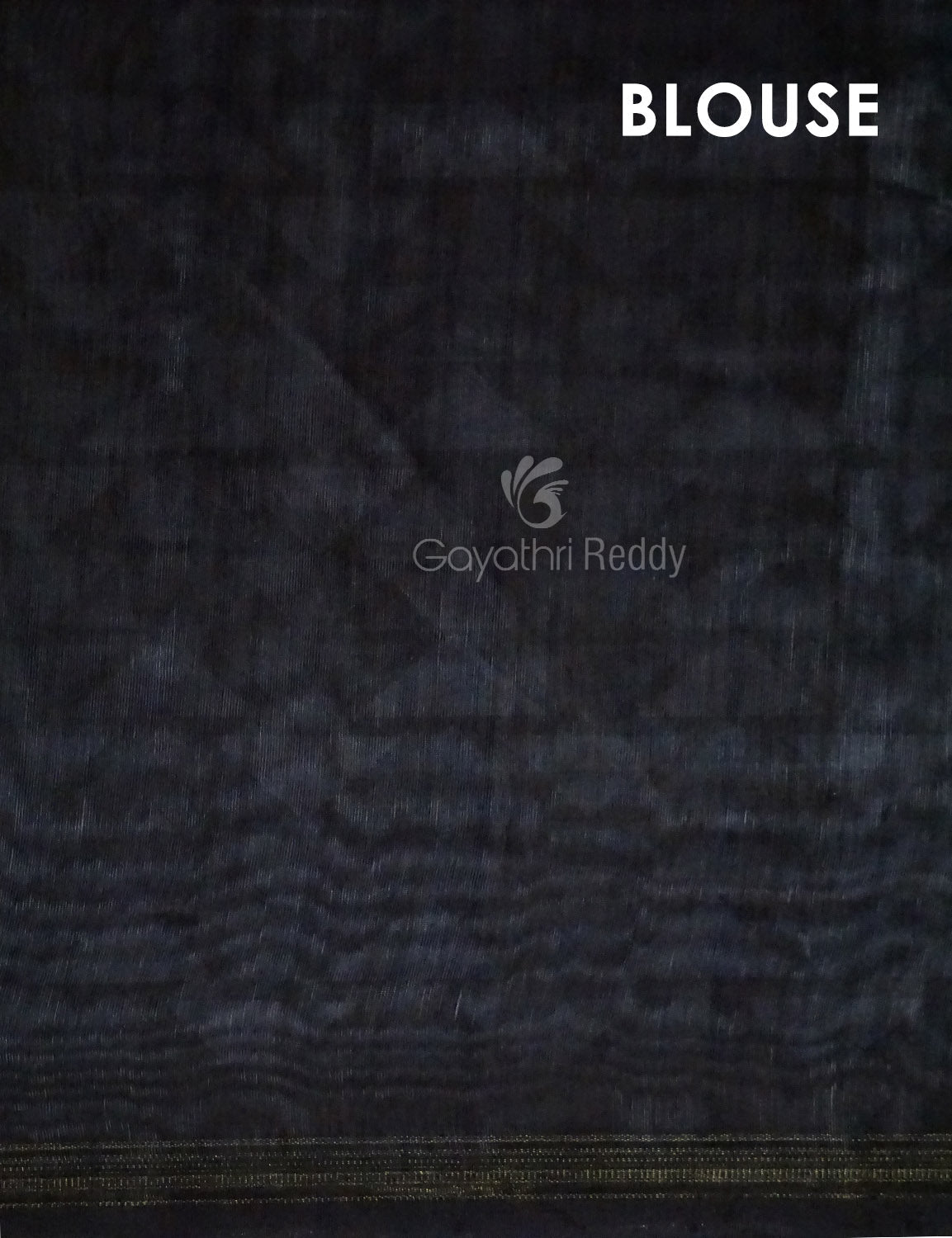 Slate Black Colour Leheriya Design Semi Chanderi Saree By Gayathri Reddy Designer Studio | Grocsy