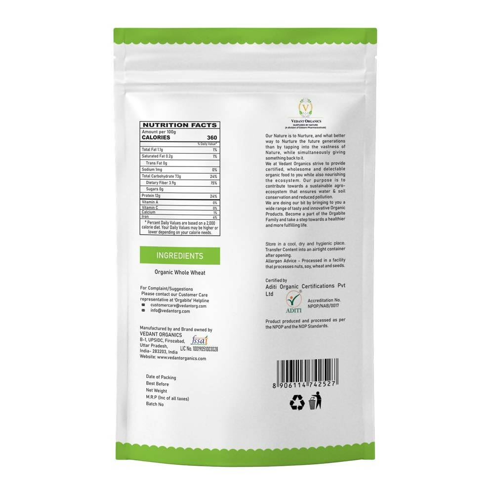 Orgabite Organic Suji (Semolina) | Grocsy