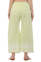 PAVONINE Lemon Color Full Thread Chikankari Cotton Fabric Sharara For Women | Grocsy