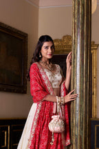 Lorenvalley Fashion Offwhite Vichitra Silk Sequins and Thread Embroidery Work Lehenga Choli with Dupatta | Grocsy