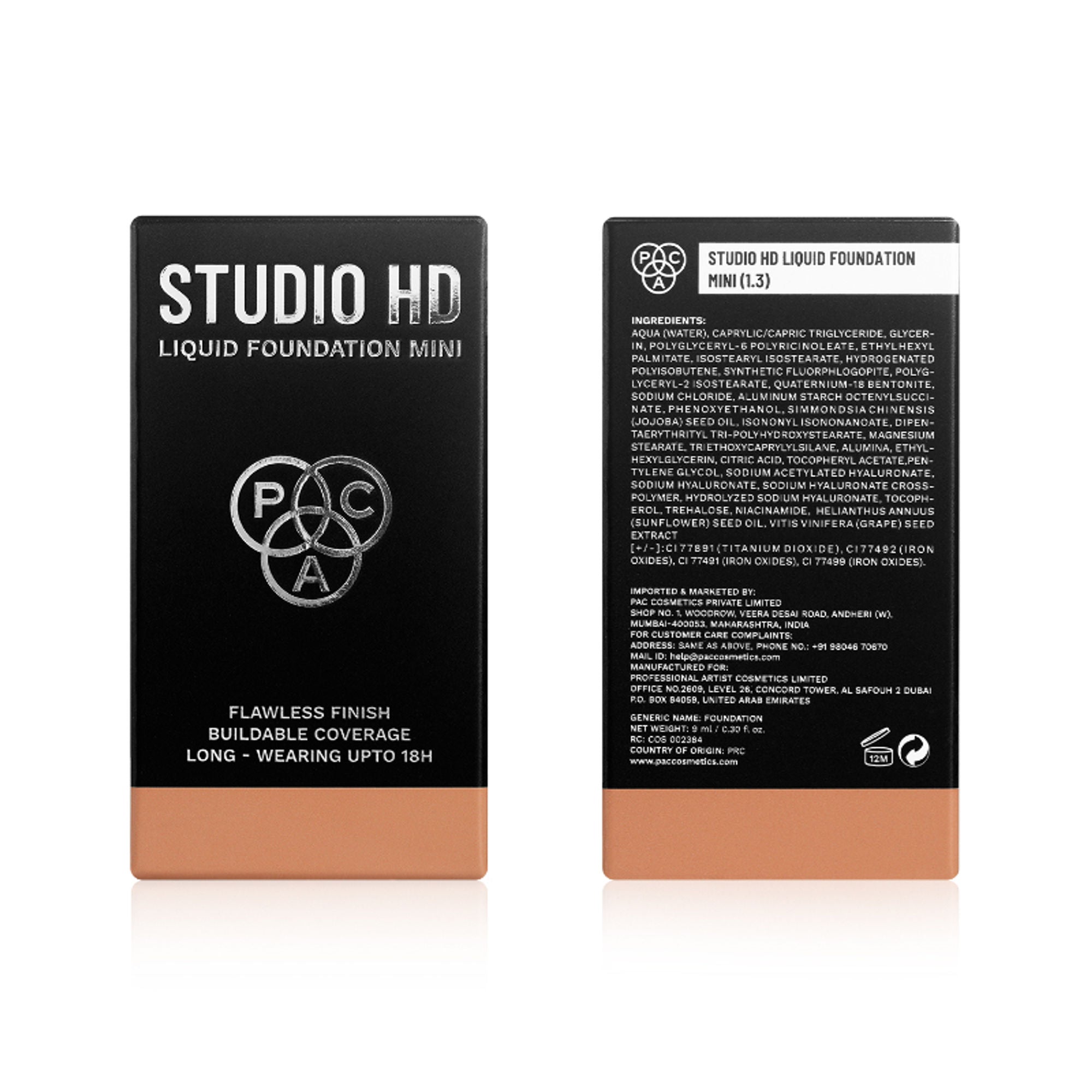 PAC Studio HD Liquid Mini Foundation - 1.3 | Grocsy