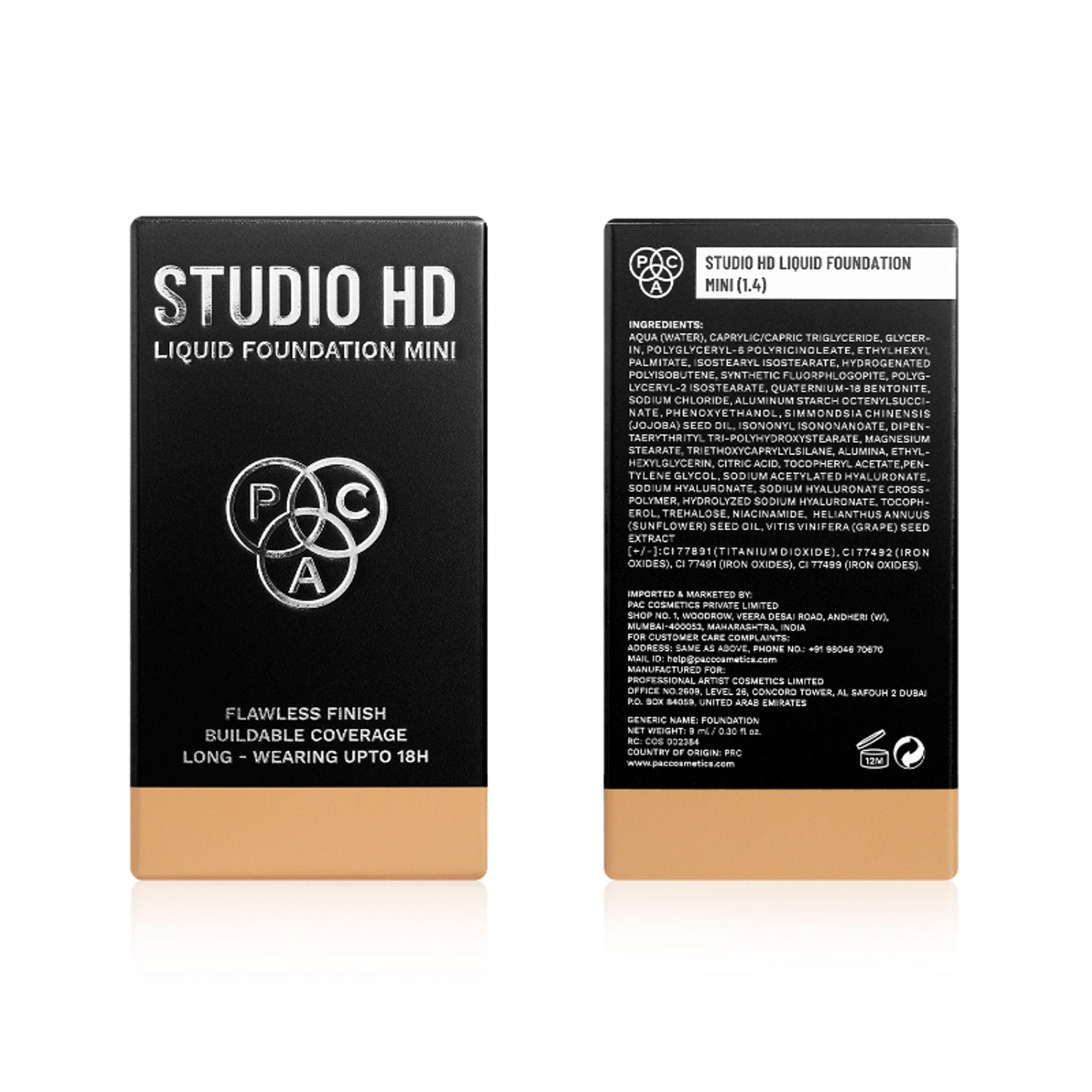 PAC Studio HD Liquid Mini Foundation - 1.4 | Grocsy