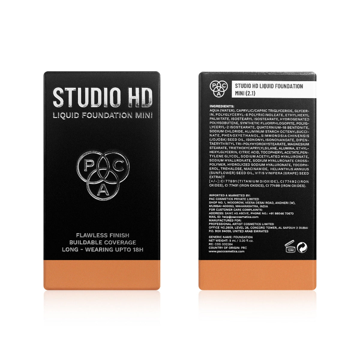 PAC Studio HD Liquid Mini Foundation - 2.1 | Grocsy