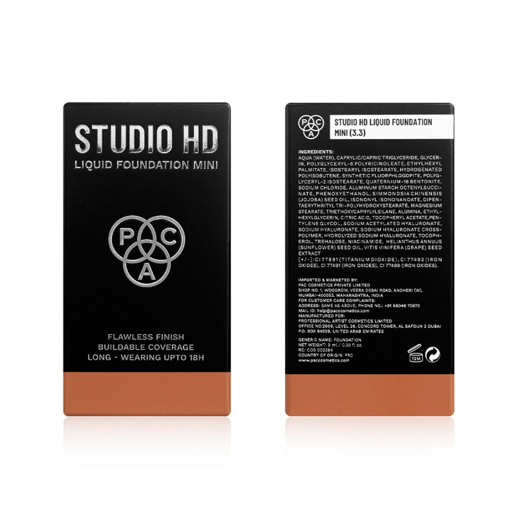 PAC Studio HD Liquid Mini Foundation - 3.3 | Grocsy