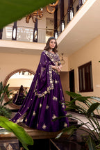 Lorenvalley Parot Star Georgette Embellishment With Pearl Coding And Sequins Embroidery Work Lehenga Choli with Dupatta | Grocsy