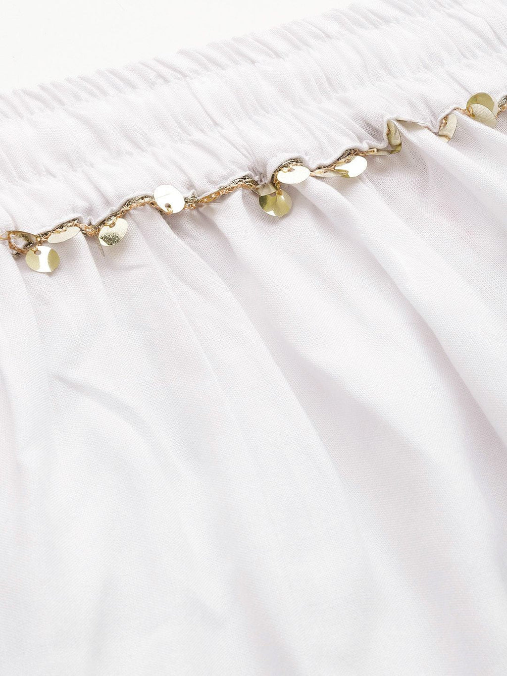 TAG 7 Women White & Green Solid Flared Palazzos | Grocsy