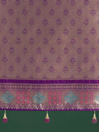 Monjolika Fashion Purple Colour Banarasi Silk Zari Weaving Classic Saree | Grocsy
