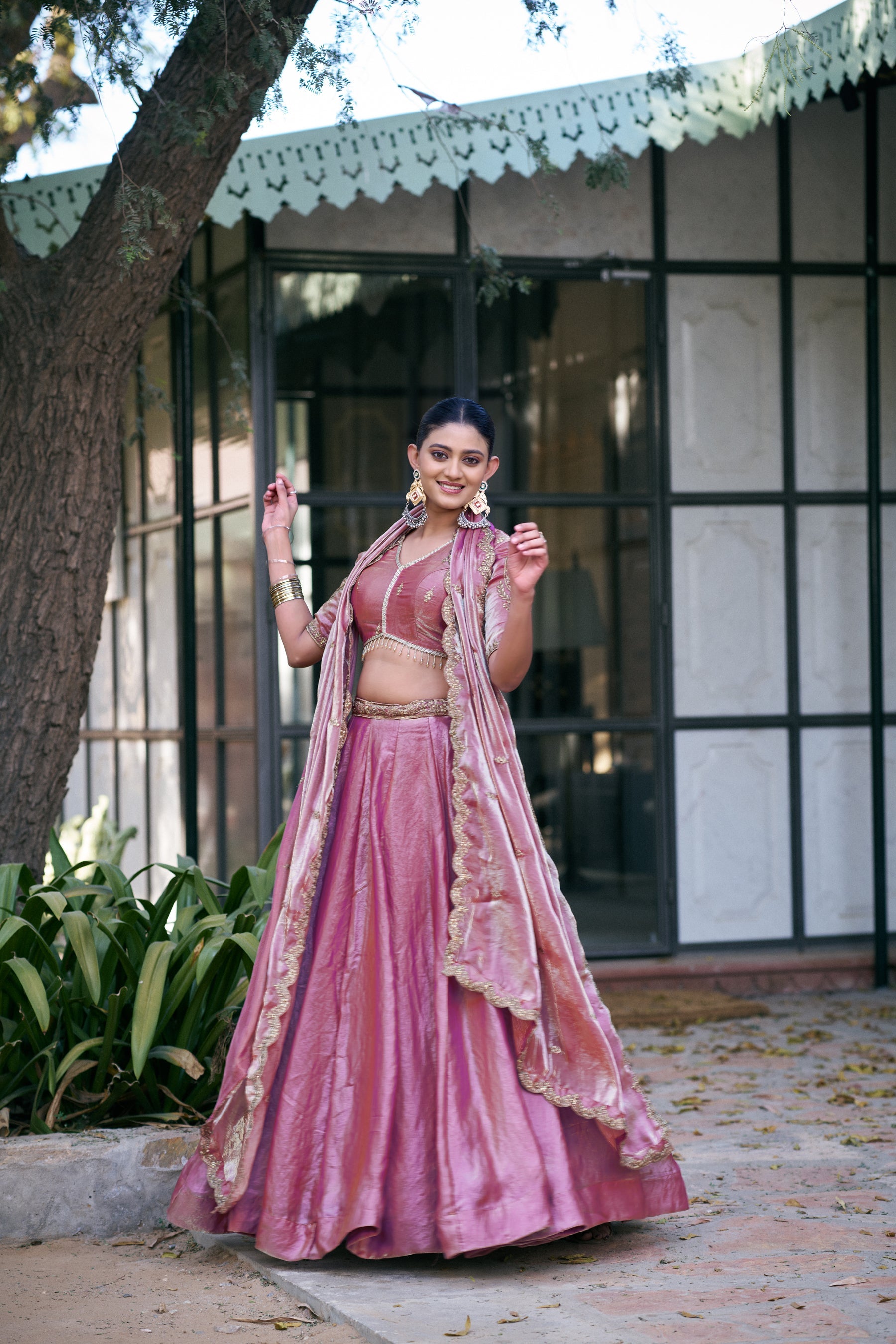 Lorenvalley Fashion Lightpink Fendi Silk Sequins And Thread Embroidery Work Belt Lehenga Choli With Dupatta | Grocsy