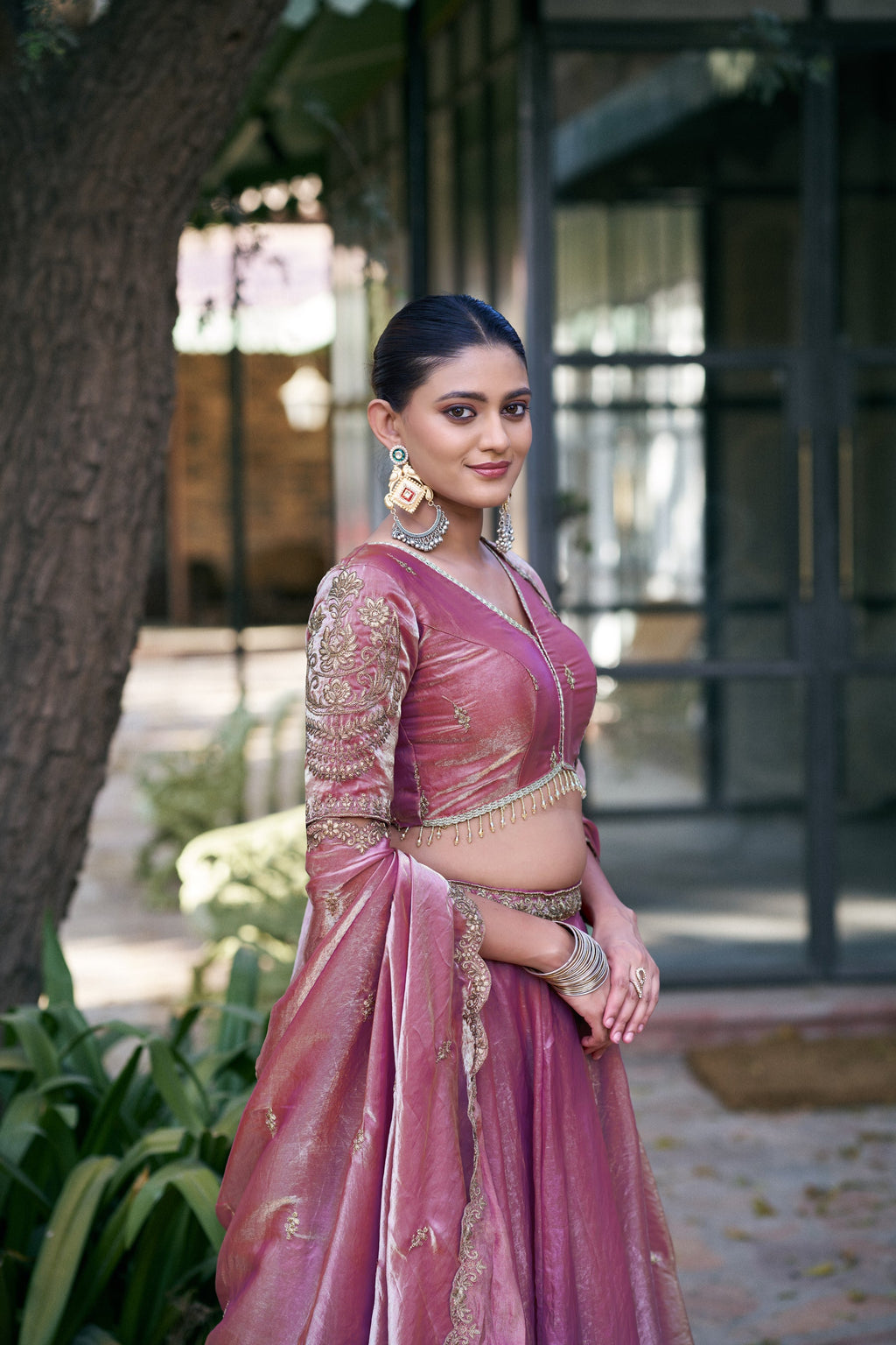 Lorenvalley Fashion Lightpink Fendi Silk Sequins And Thread Embroidery Work Belt Lehenga Choli With Dupatta | Grocsy