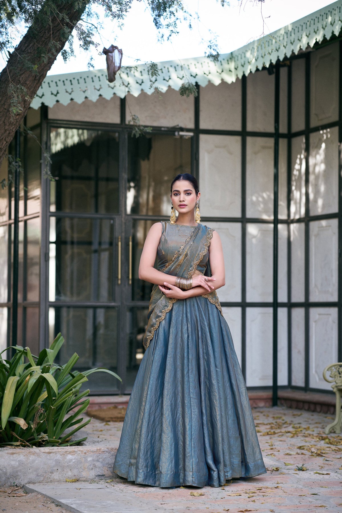 Lorenvalley Fashion Teal Fendi Silk Sequins And Thread Embroidery Work Belt Lehenga Choli With Dupatta | Grocsy