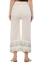 PAVONINE Lemon Color Hem Half Chikankari Cotton Fabric Sharara For Women | Grocsy
