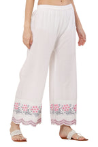 PAVONINE Rani Color Hem Half Chikankari Cotton Fabric Sharara For Women | Grocsy