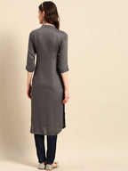 Sangria Yoke Design Mirror Work Kurta | Grocsy