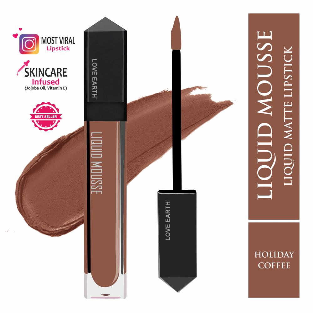 Love Earth Liquid Mousse Lipstick - Holiday Coffee | Grocsy